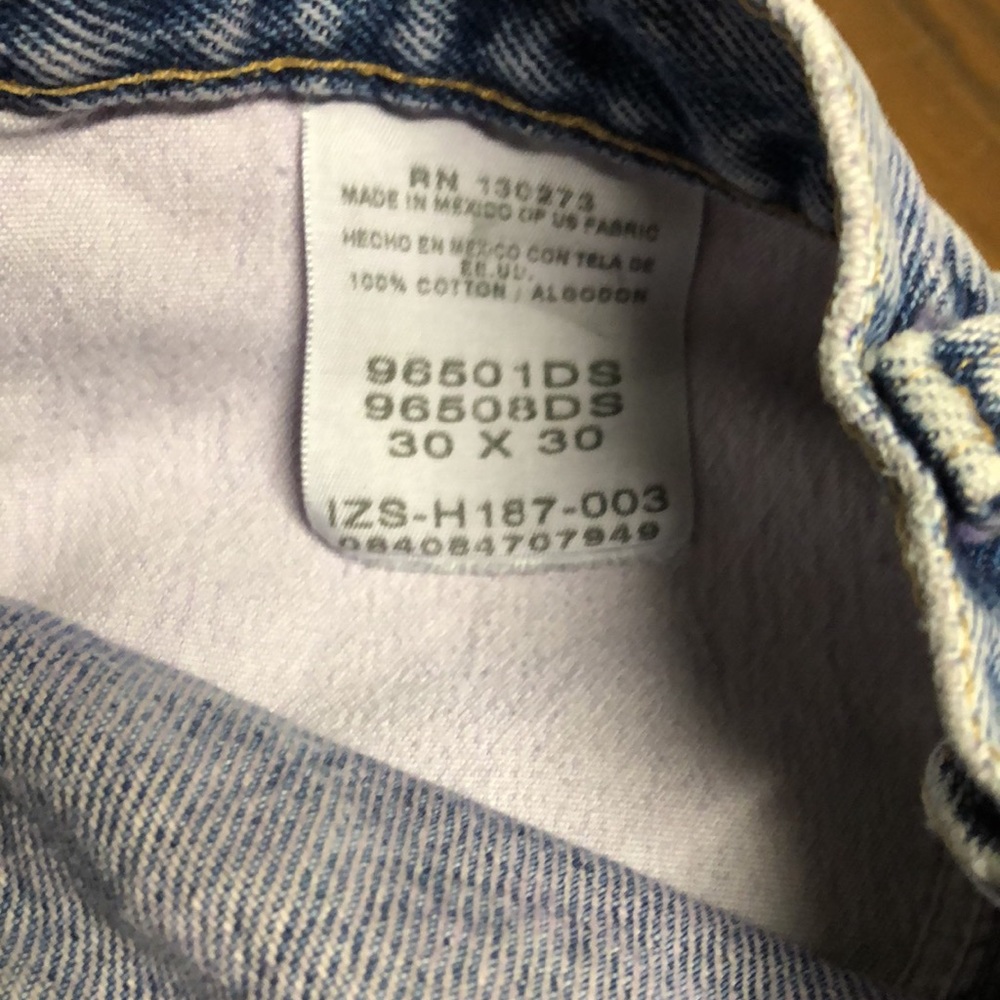 vintage wrangler distressed high rise shorts 30 - Picture 6 of 6